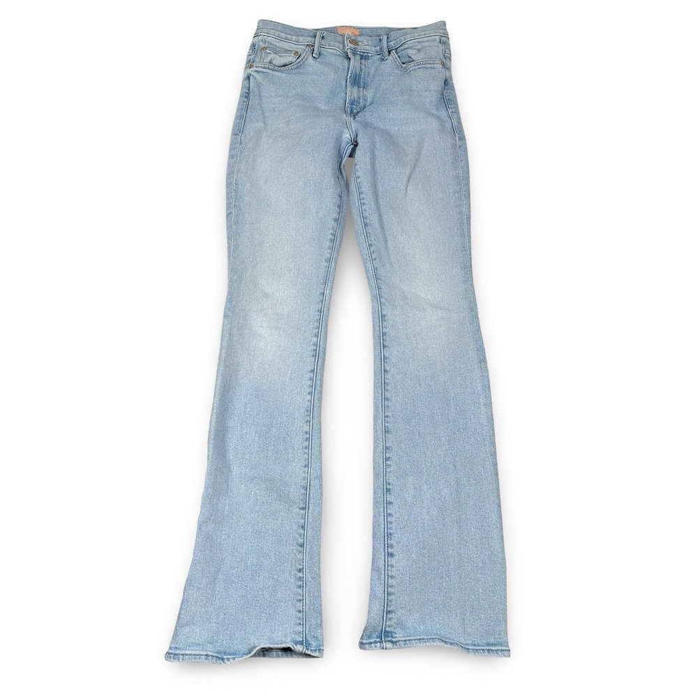 Mother The Insider Sneak High Rise Boot Jeans Lost Art Light Blue Size 27 Mens